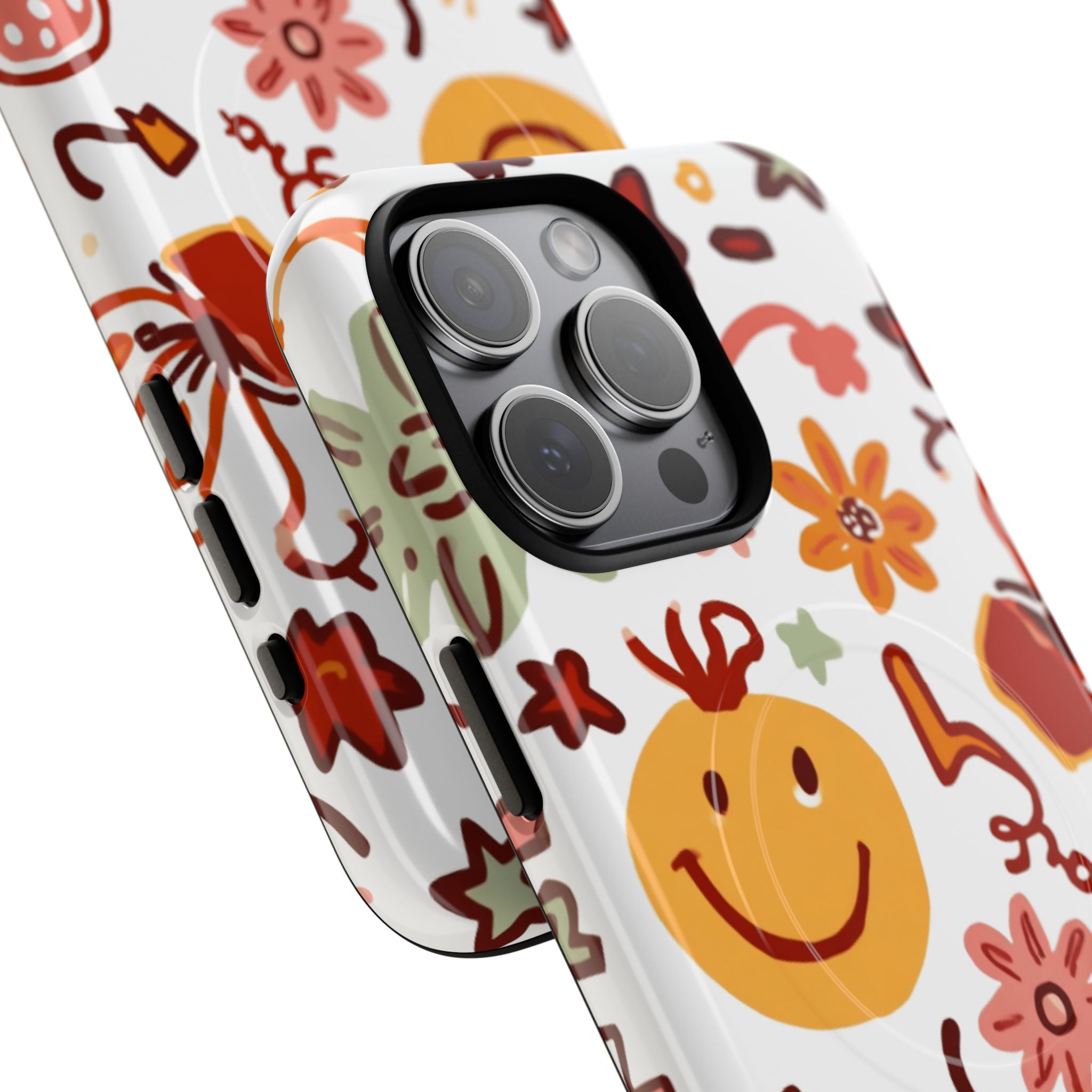 Retro Groovy Phone Case, Smiley Face Phone Case