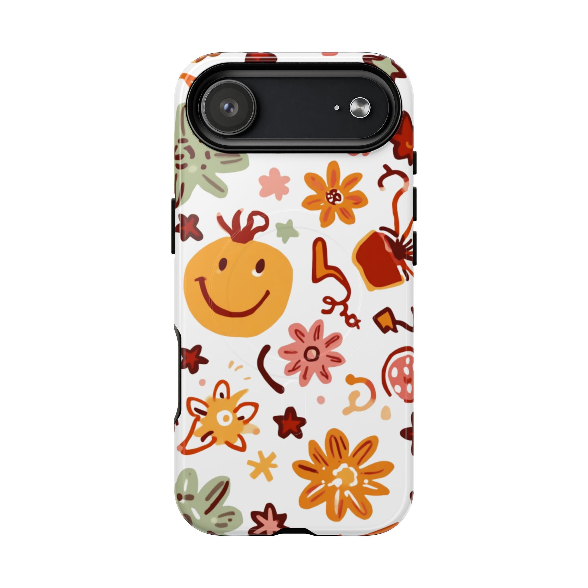 Retro Groovy Phone Case, Smiley Face Phone Case