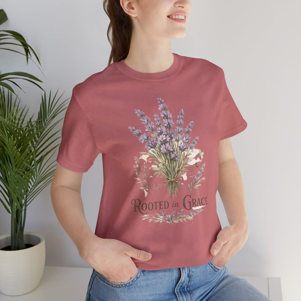Rooted in Grace Floral Tee