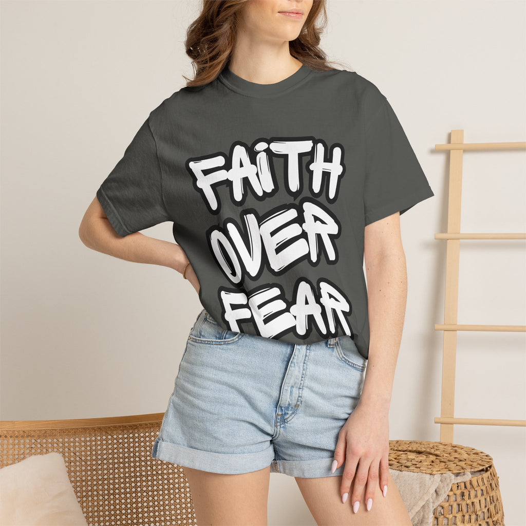 Faith Over Fear T-Shirt — Inspirational Christian Graphic Tee
