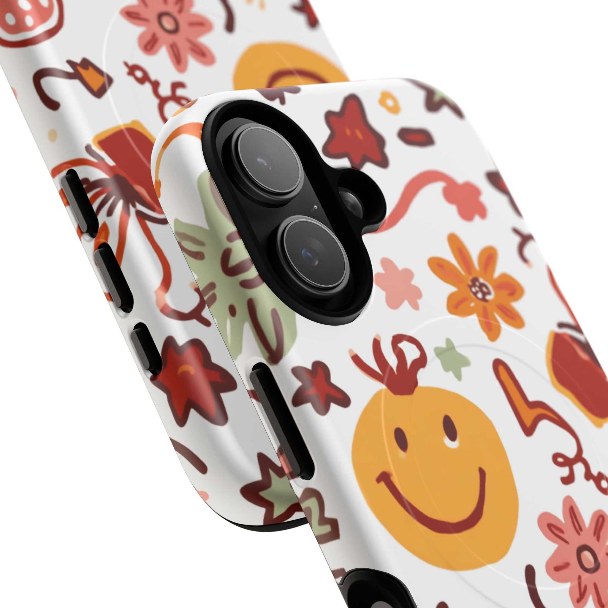 Retro Groovy Phone Case, Smiley Face Phone Case