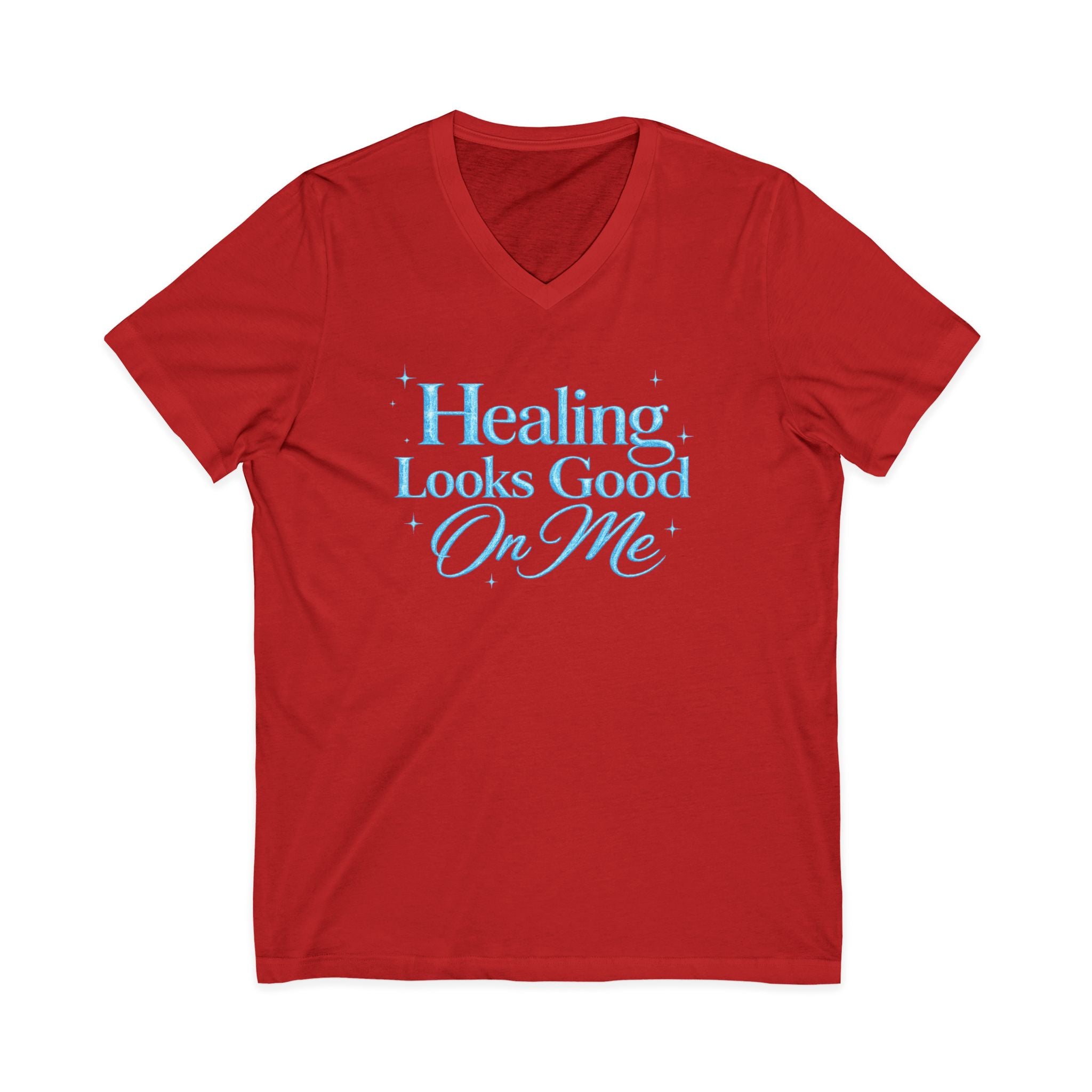 Unisex Healing Looks Good On Me V-Neck Tee