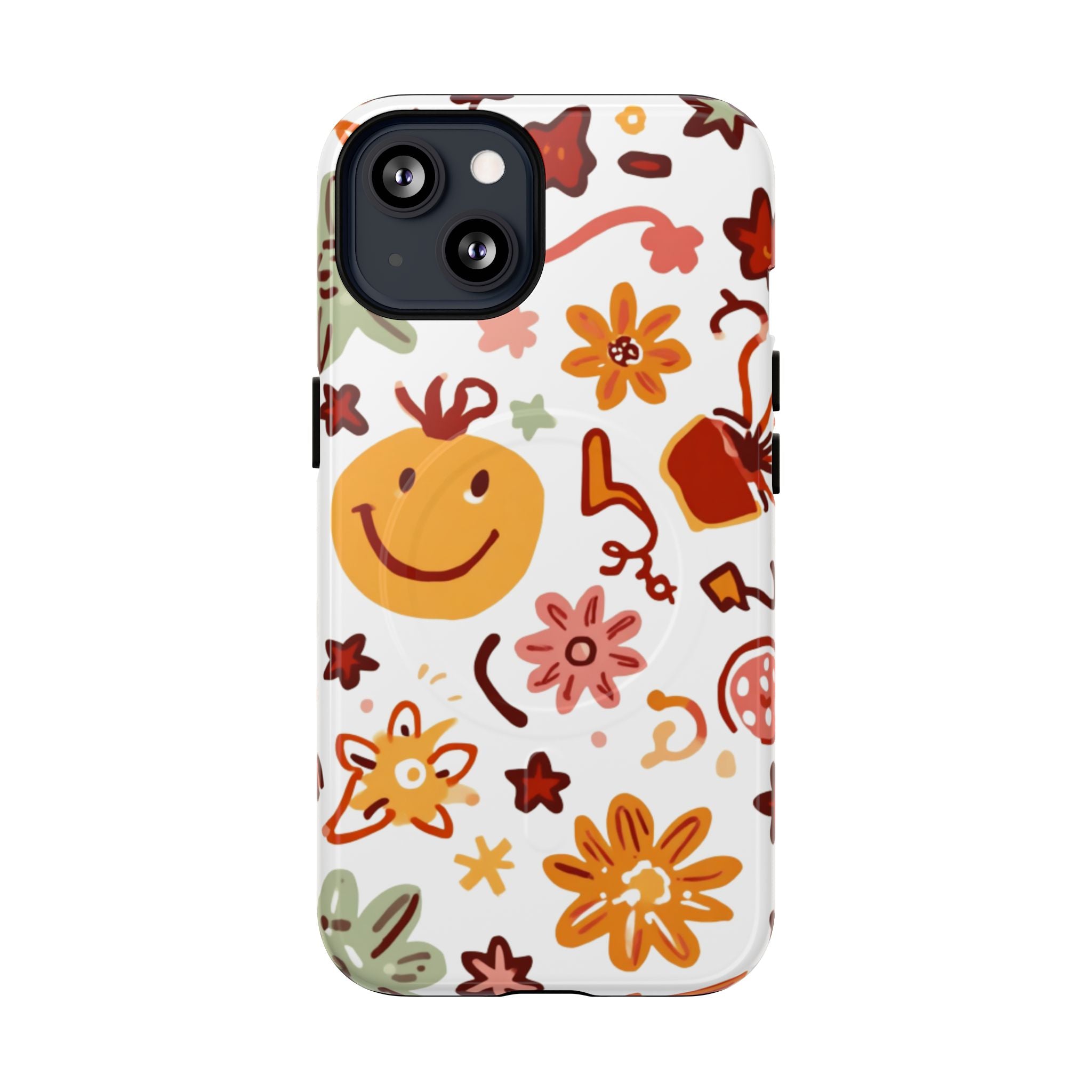 Retro Groovy Phone Case, Smiley Face Phone Case
