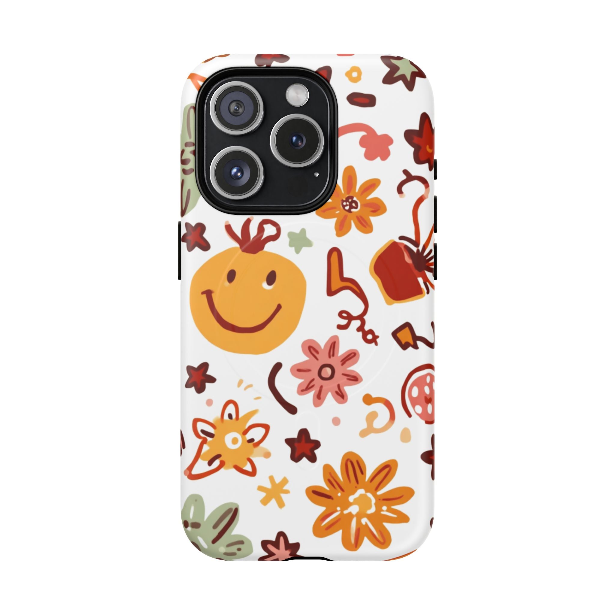 Retro Groovy Phone Case, Smiley Face Phone Case