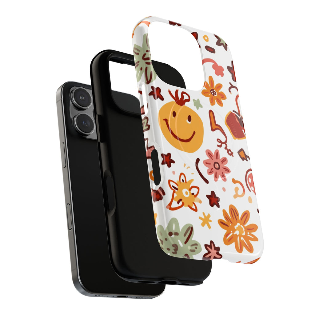Retro Groovy Phone Case, Smiley Face Phone Case