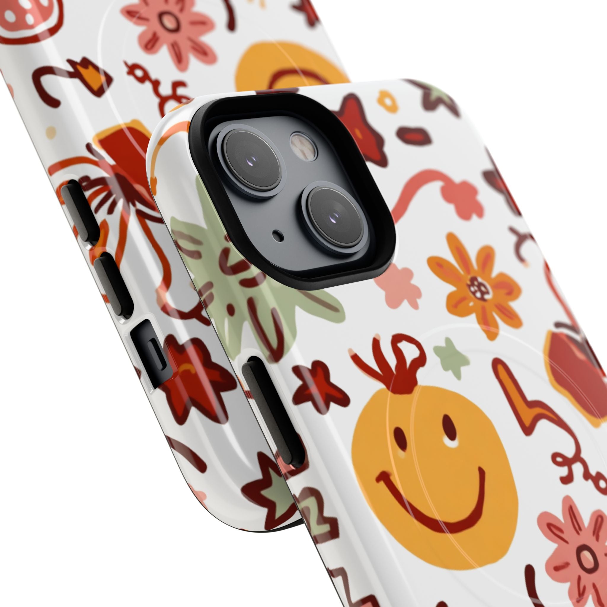 Retro Groovy Phone Case, Smiley Face Phone Case