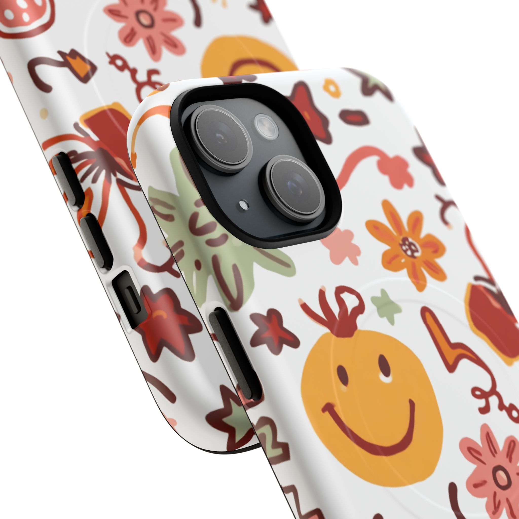Retro Groovy Phone Case, Smiley Face Phone Case