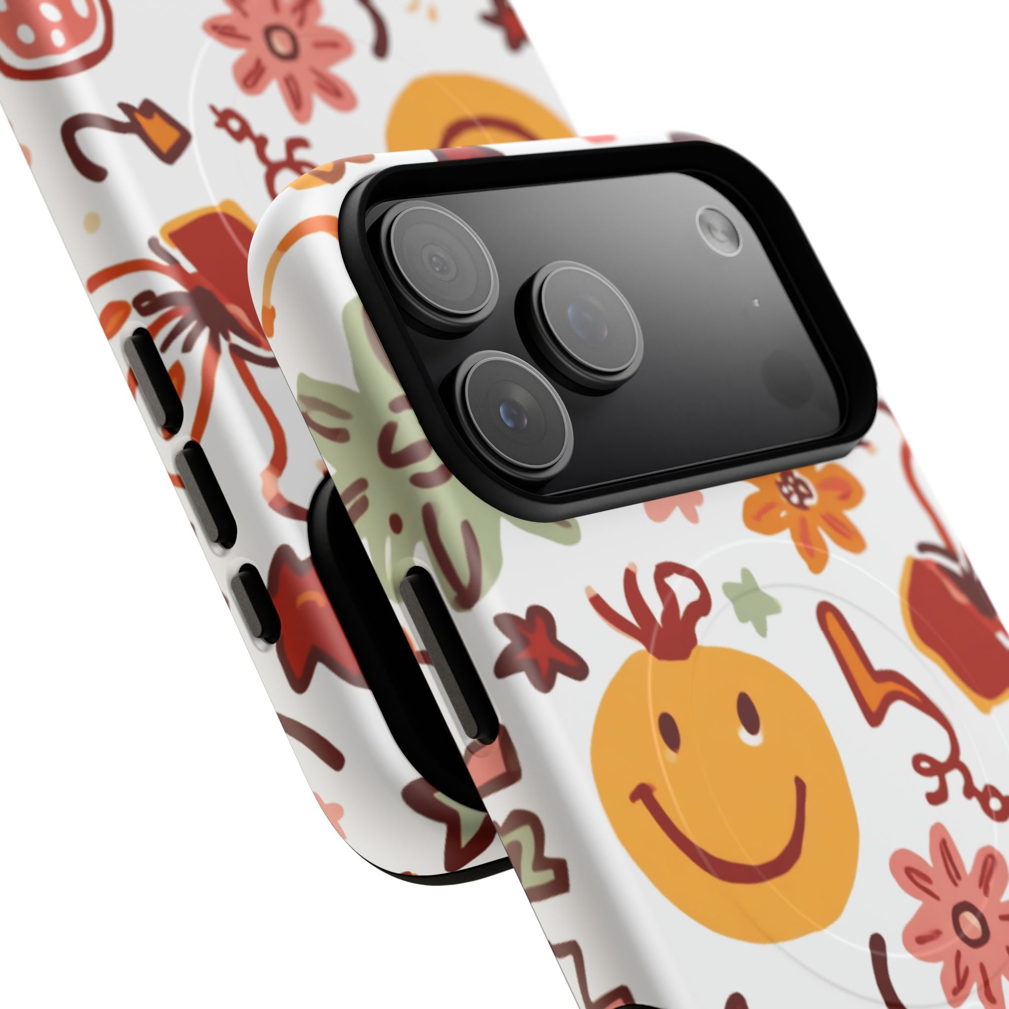 Retro Groovy Phone Case, Smiley Face Phone Case