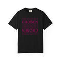 Chosen Repeating Graphic T-Shirt — Bold Mirror Text Tee