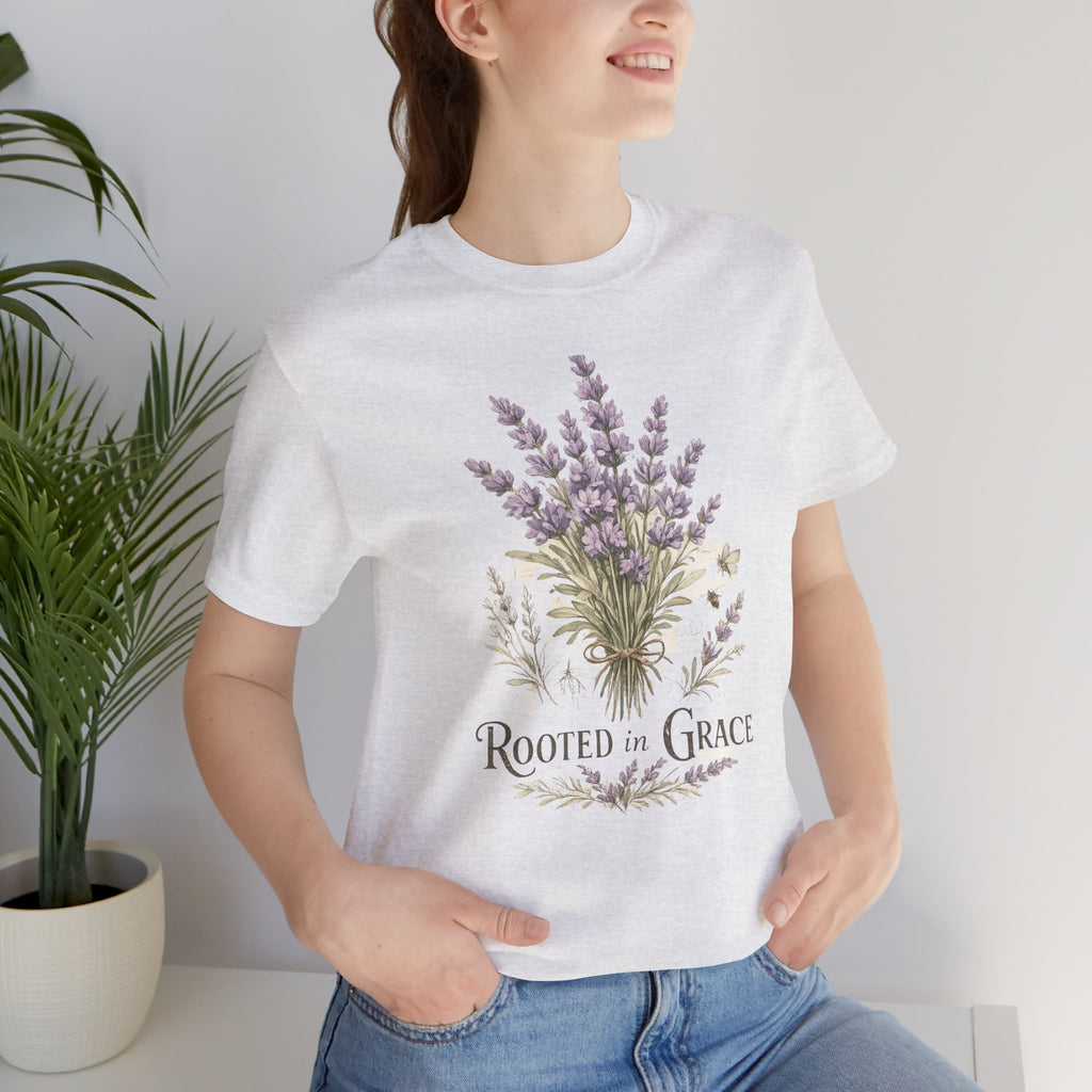 Rooted in Grace Floral Tee