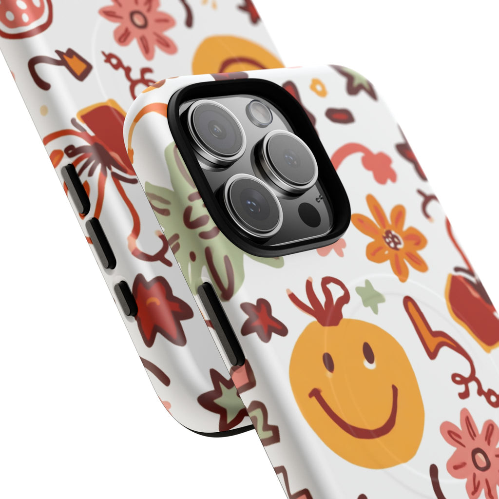 Retro Groovy Phone Case, Smiley Face Phone Case