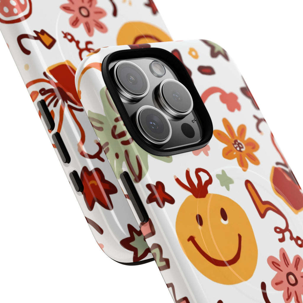 Retro Groovy Phone Case, Smiley Face Phone Case