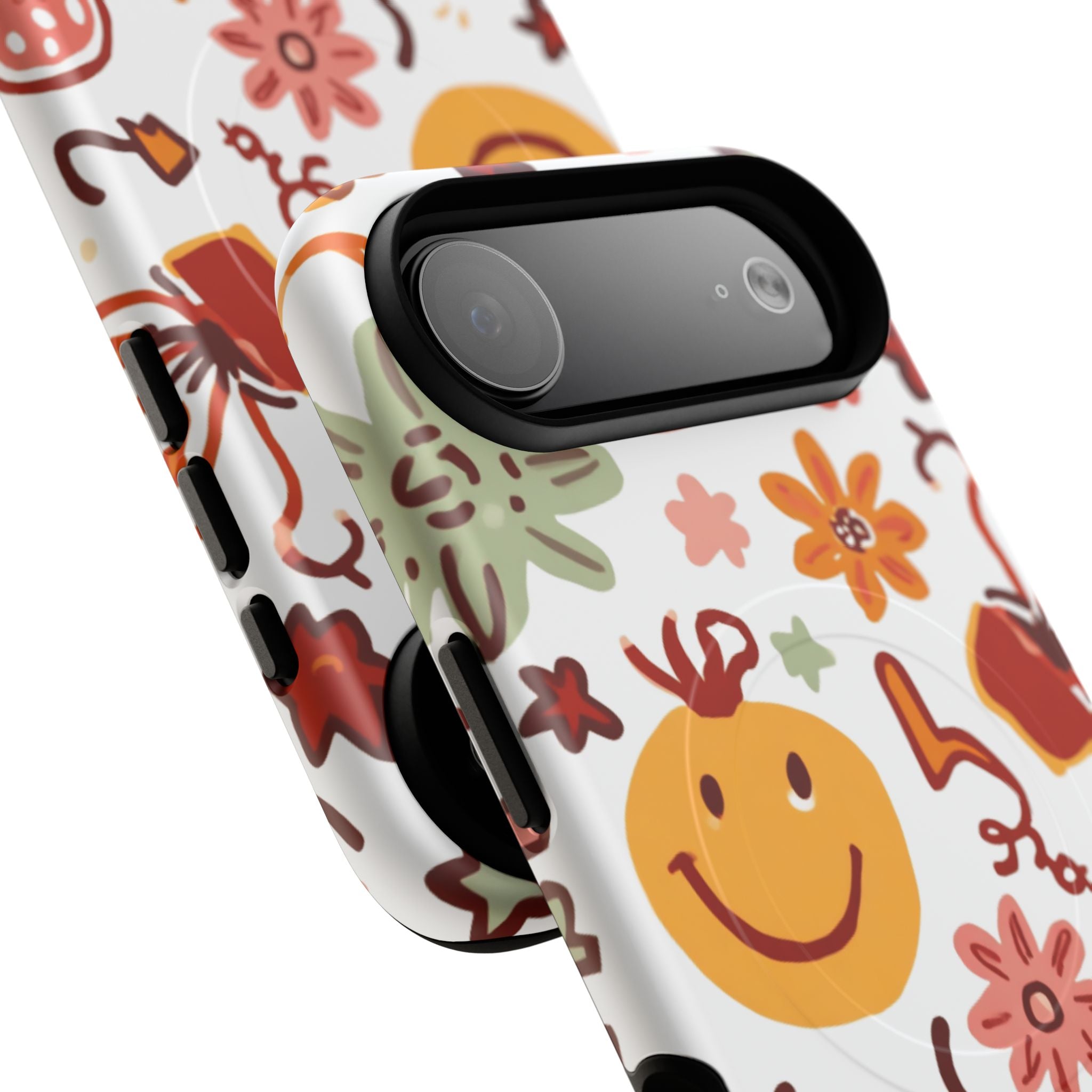 Retro Groovy Phone Case, Smiley Face Phone Case