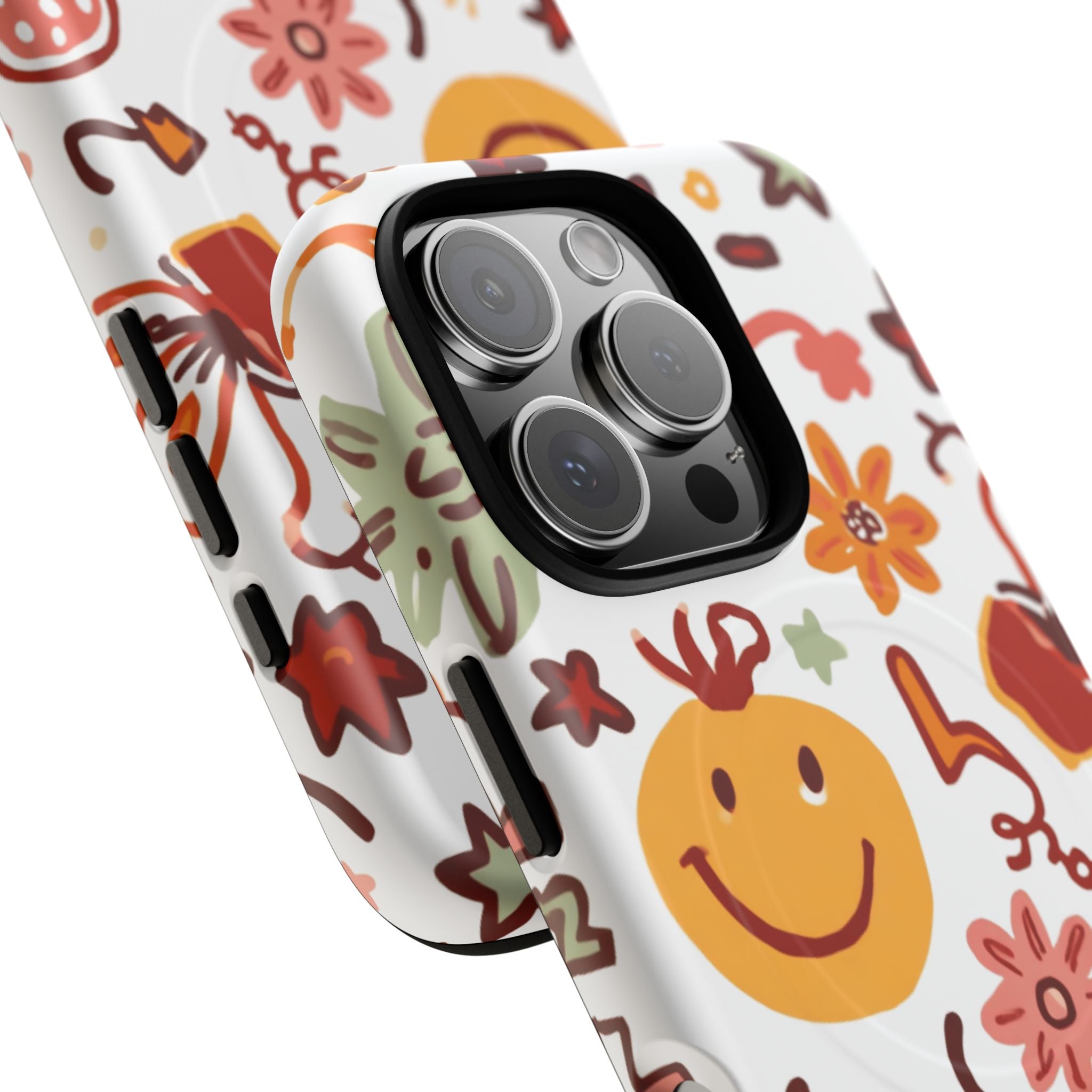 Retro Groovy Phone Case, Smiley Face Phone Case