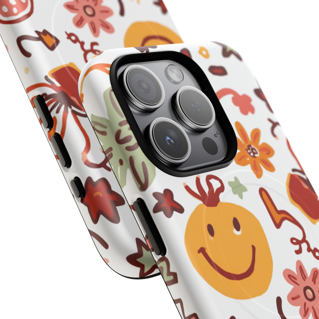 Retro Groovy Phone Case, Smiley Face Phone Case