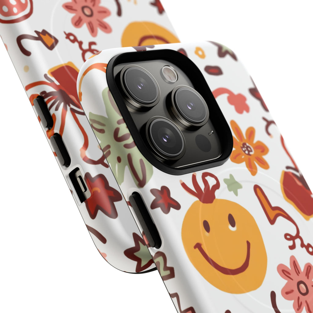 Retro Groovy Phone Case, Smiley Face Phone Case