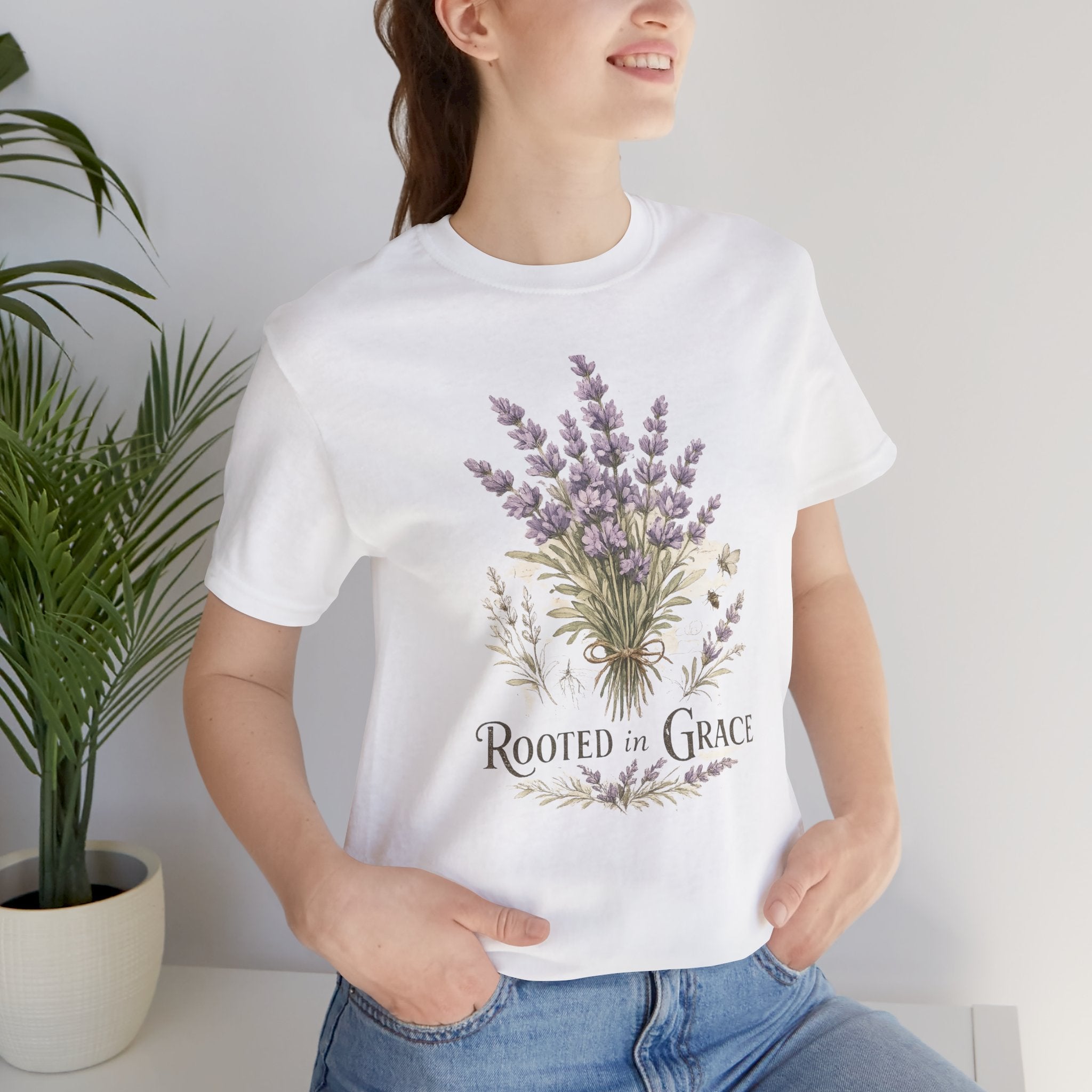 Rooted in Grace Floral Tee
