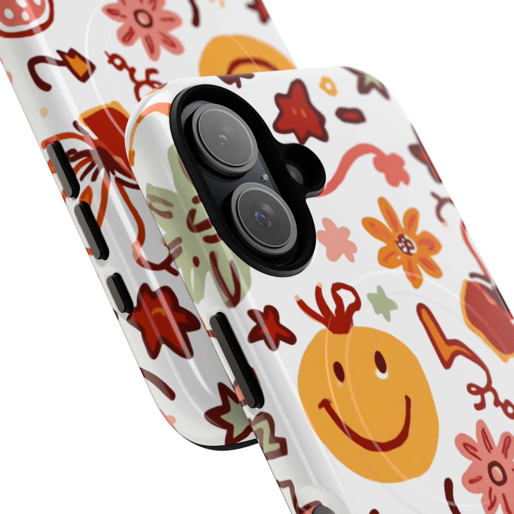 Retro Groovy Phone Case, Smiley Face Phone Case
