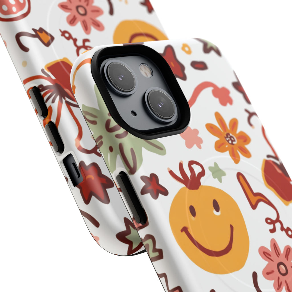 Retro Groovy Phone Case, Smiley Face Phone Case