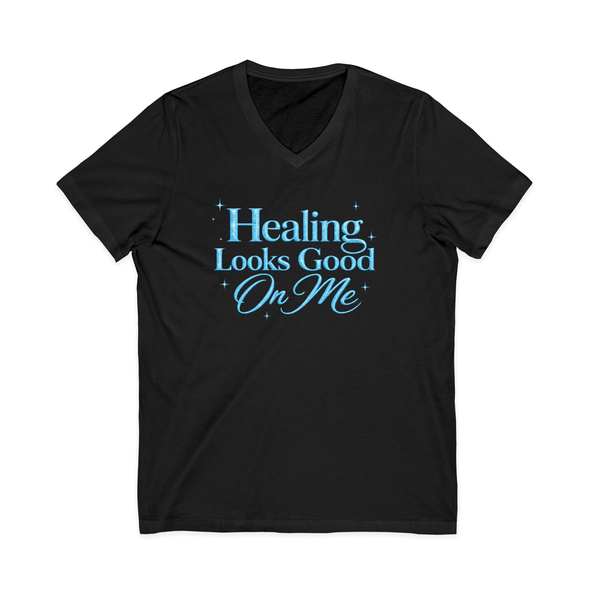 Unisex Healing Looks Good On Me V-Neck Tee