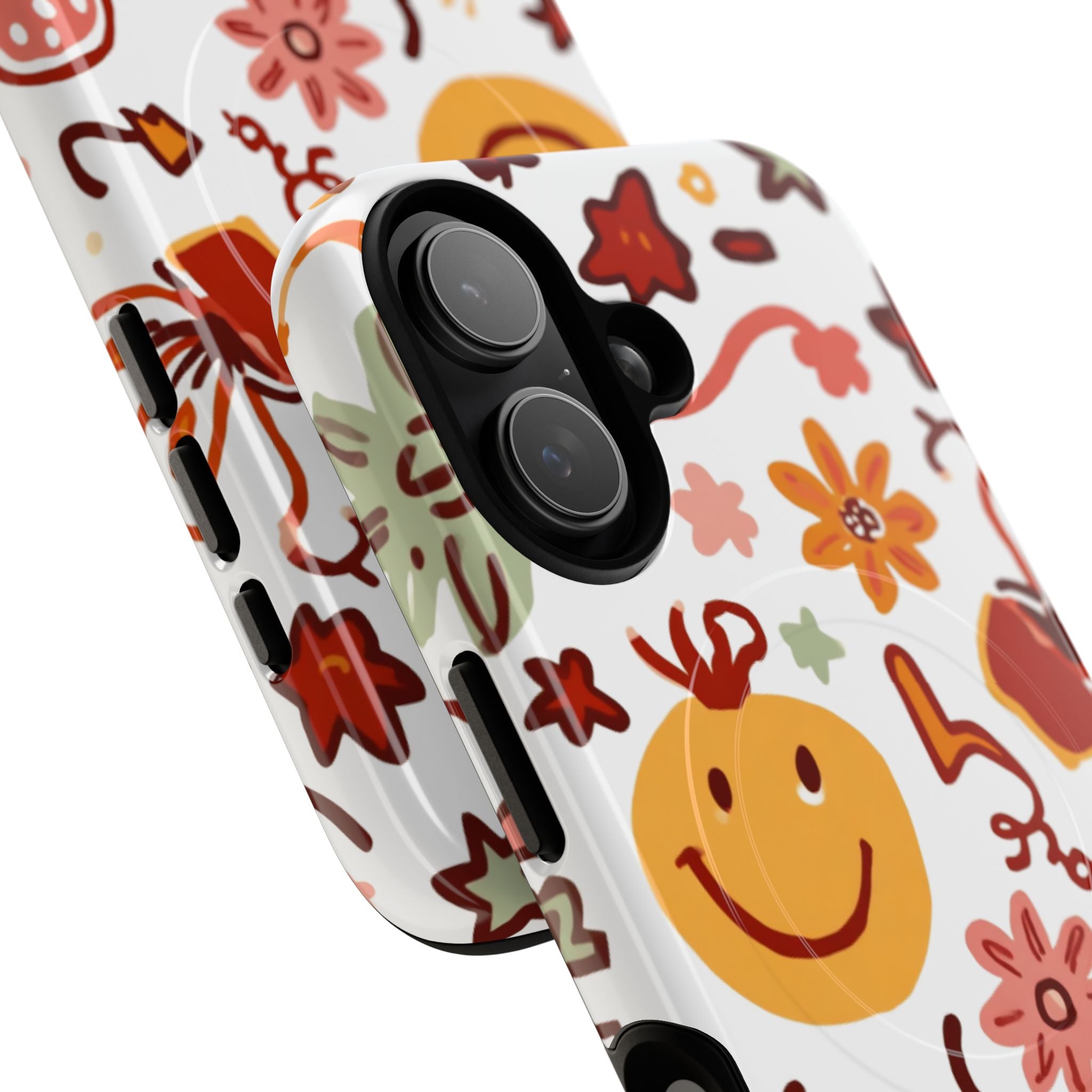 Retro Groovy Phone Case, Smiley Face Phone Case