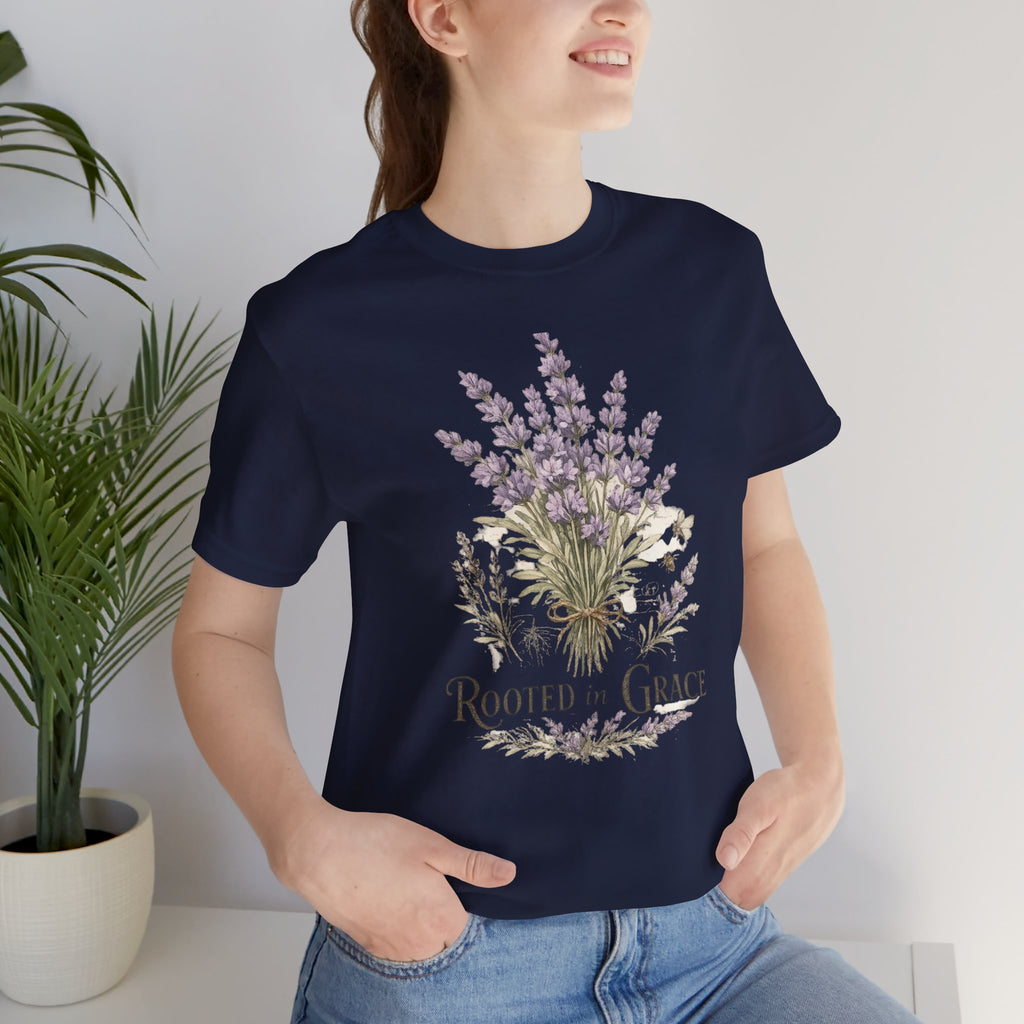 Rooted in Grace Floral Tee