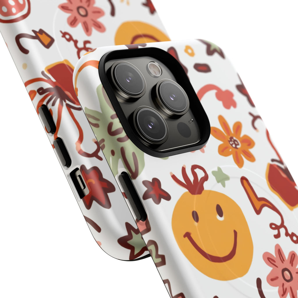 Retro Groovy Phone Case, Smiley Face Phone Case