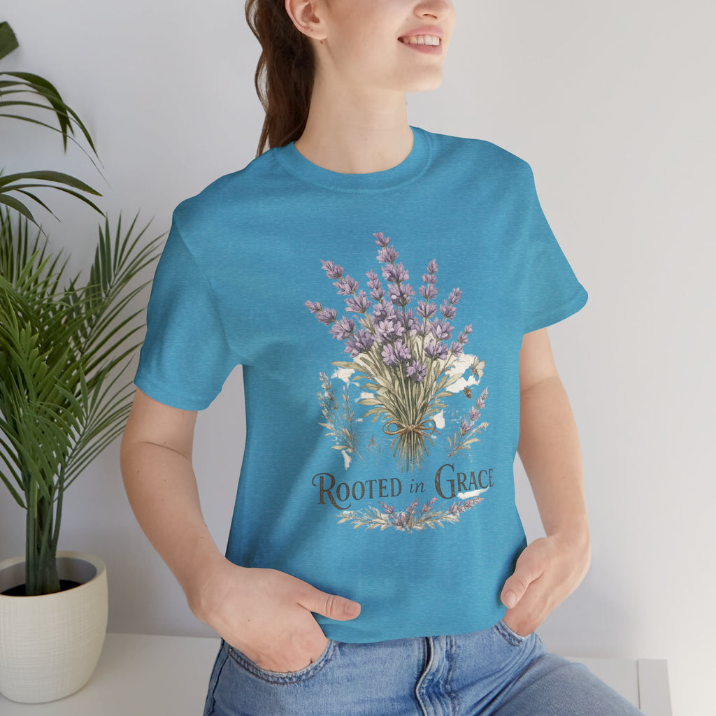 Rooted in Grace Floral Tee