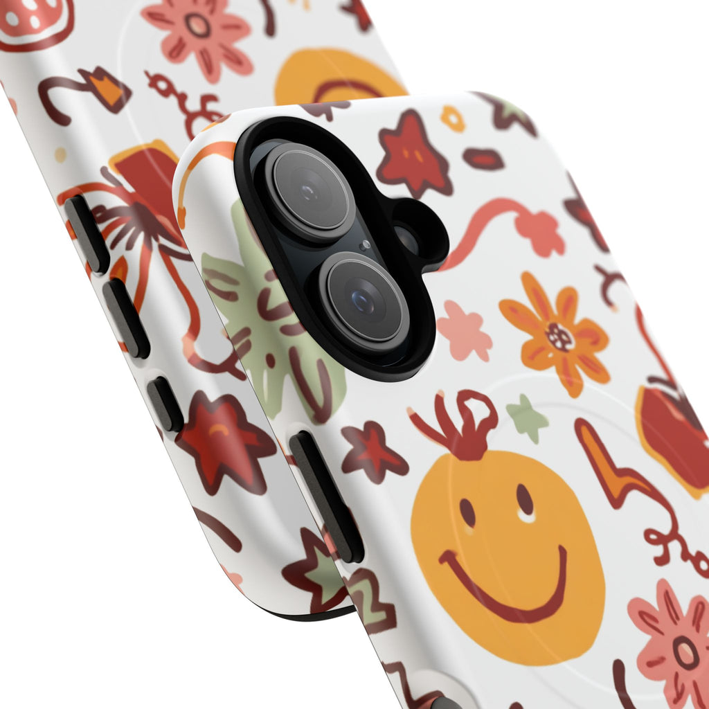 Retro Groovy Phone Case, Smiley Face Phone Case
