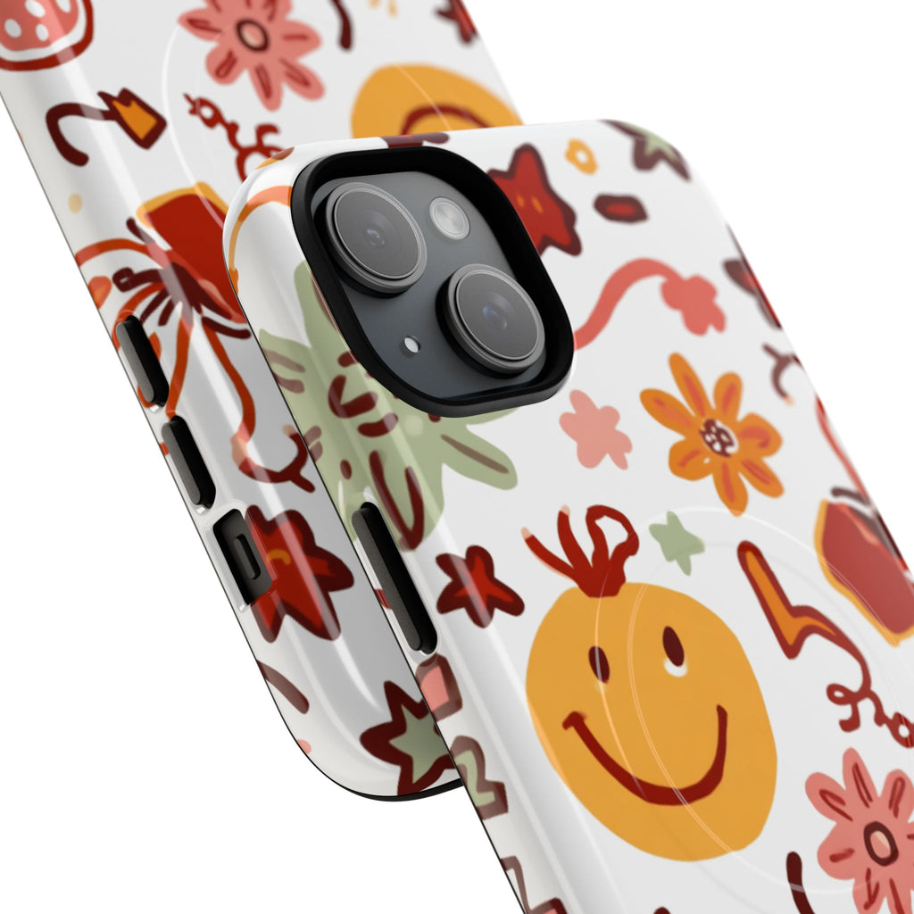 Retro Groovy Phone Case, Smiley Face Phone Case