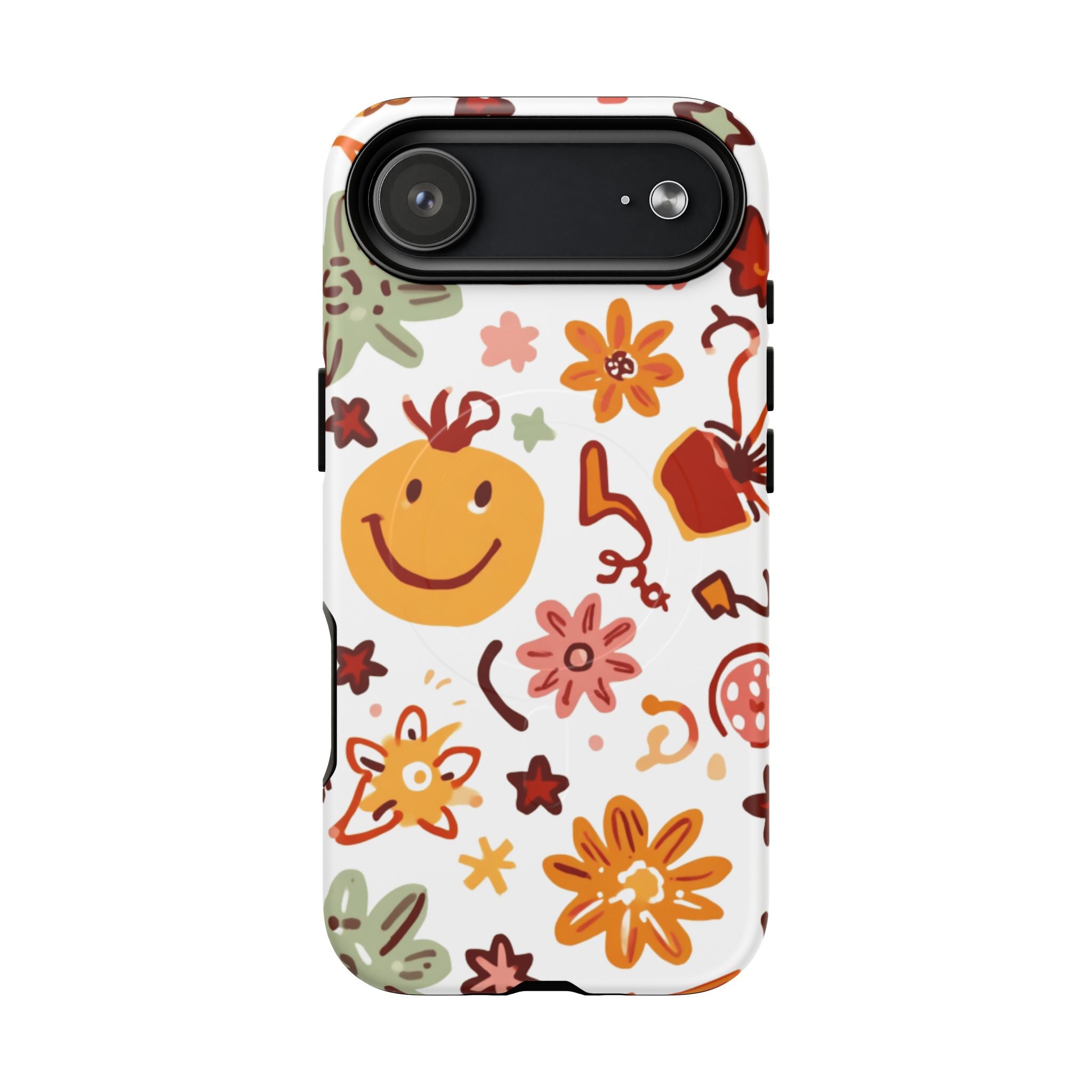 Retro Groovy Phone Case, Smiley Face Phone Case