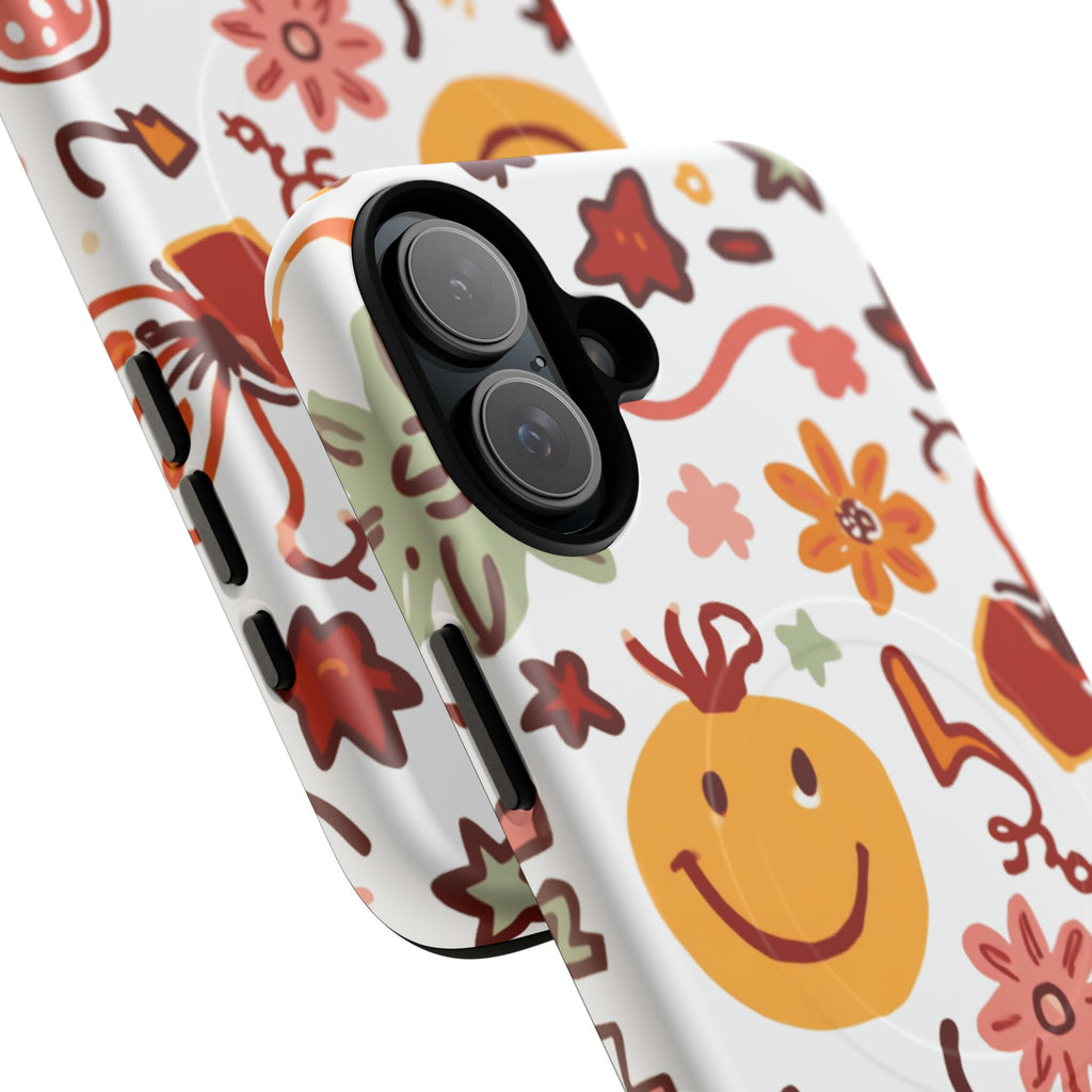 Retro Groovy Phone Case, Smiley Face Phone Case