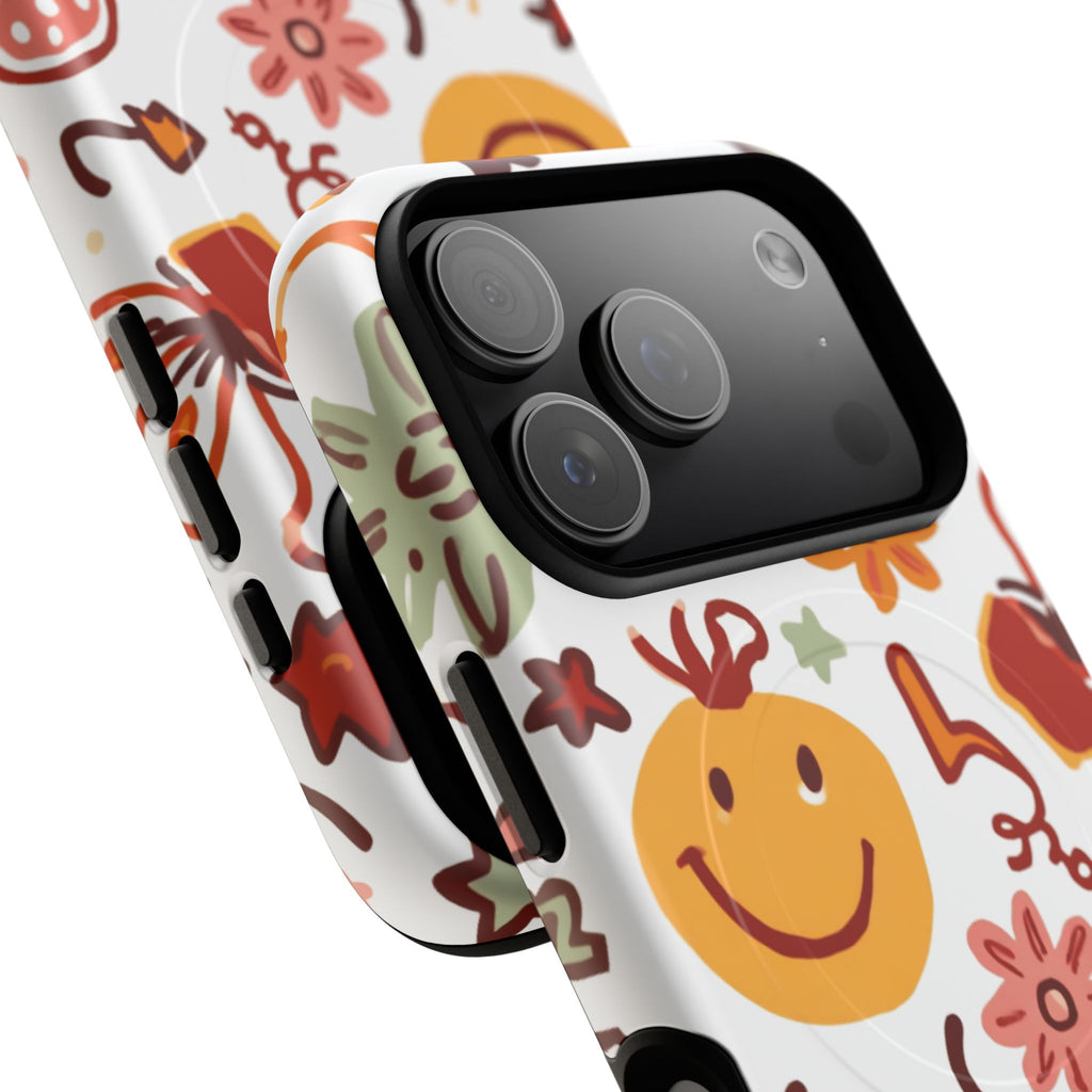 Retro Groovy Phone Case, Smiley Face Phone Case