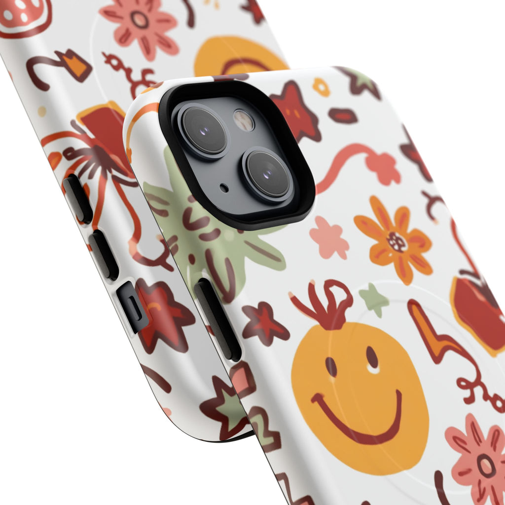 Retro Groovy Phone Case, Smiley Face Phone Case