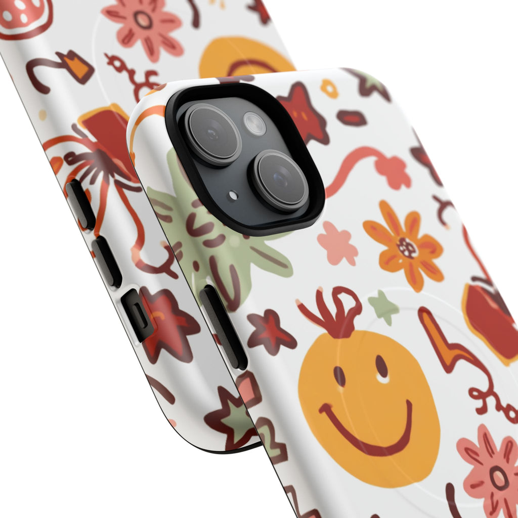 Retro Groovy Phone Case, Smiley Face Phone Case