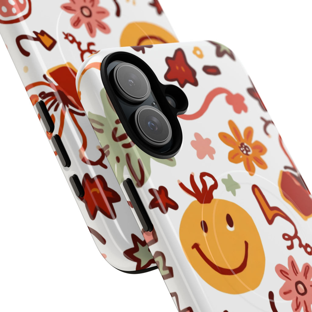 Retro Groovy Phone Case, Smiley Face Phone Case